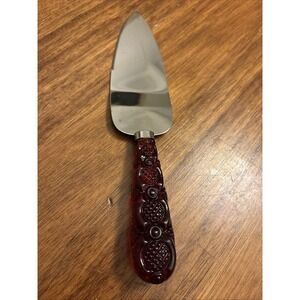 Regent Sheffield Stainless Blade Exclusively For Avon Red Handle Cake Server